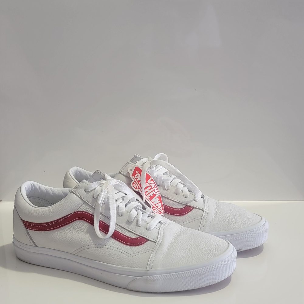 Vans Old Skool Vintage Men's White and Red Sneakers